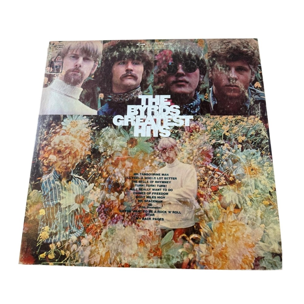 The Byrds Greatest Hits Vinyl LP Columbia Stereo Folk Rock Album 1960s Vintage